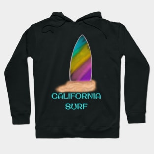 Rainbow Surf. California Surf Hoodie